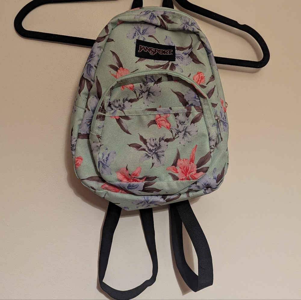 Jansport half pint mini backpack - Vintage Irises Pattern